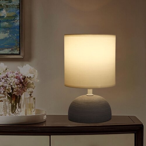 Aigostar Stona lampa 1xE14/40W/230V siva/bela Slike