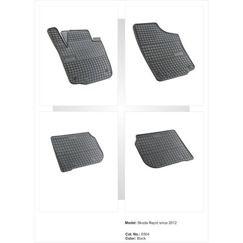 FROGUM Tipske patosnice za &Scaron;koda Rapid (2012+) / Seat Toledo 4 (2013+) Cene