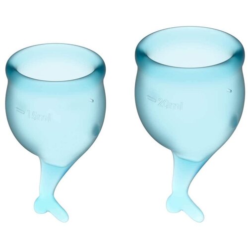 Satisfyer Feel secure Menstrual Cup (light blue) 4002231 Cene