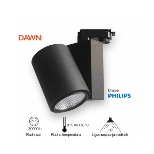  led ref &amp;scaron;inski 338201-1 20W 4000K crni Slike