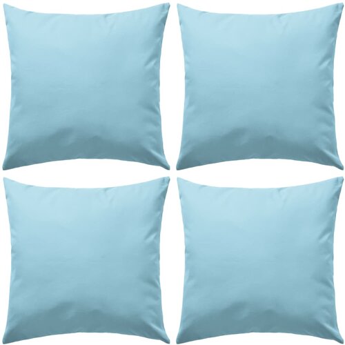 vidaXL Zunanje blazine 4 kosi 45x45 cm svetlo modre, (20768866) Cene