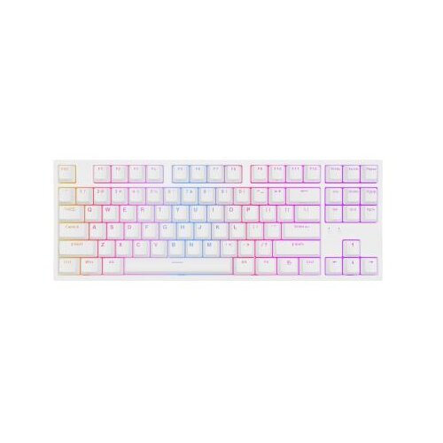 Genesis Thor 404 TKL keyboard Gaming USB QWERTY US International White Cene