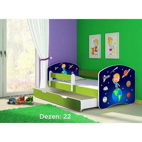 ACMA Krevet za decu Green sa fiokom 180x80 2 22 Cene