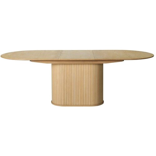 Unique Furniture Raztegljiva jedilna miza z dodatno plo&amp;scaron;čo v hrastovem dekorju 95x180 cm Nola &amp;ndash; Slike