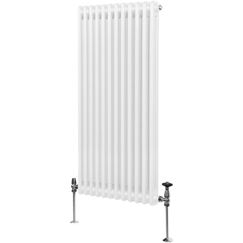 Monster tradicionalni radiator z 2 stolpcema - 1500 x 562 mm - bel, (21569787) Slike