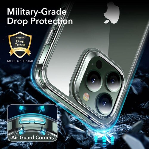 ESR CLASSIC HYBRID &amp;amp; SCREEN SHIELD ZA iPHONE 13 PRO CLEAR Slike