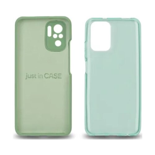 Just In Case Set dve maske za telefon Redmi Note 10s Extra case MIX PLUS zelena i tirkizna Cene