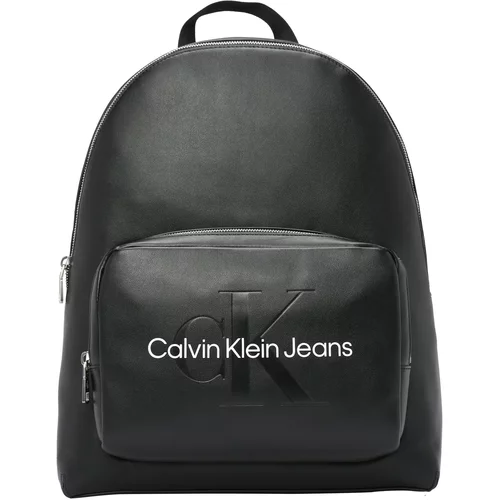 Calvin Klein Jeans Nahrbtnik 'CAMPUS BP40' črna / bela