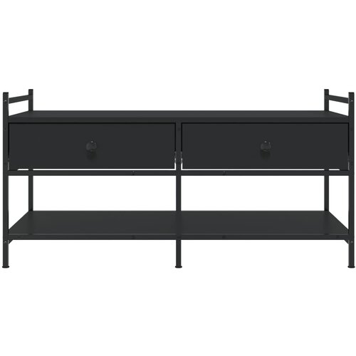  Stolić za kavu crni 99x50x50 cm od konstruiranog drva Slike