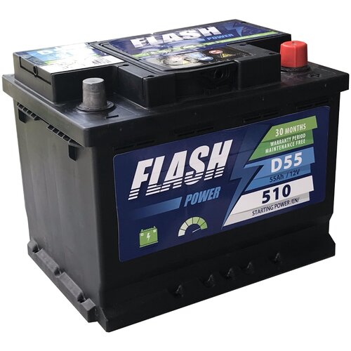 FLASH POWER akumulator 12V 55Ah 510A desno+ Slike