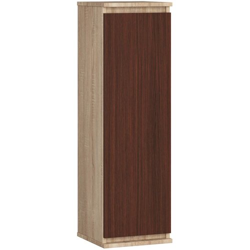 AKORD Clp Stenska Vitrina, Hrast Sonoma/Wenge, (5000332737) Slike