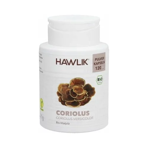 Hawlik Coriolus prah kapsule, organski - 120 kaps.
