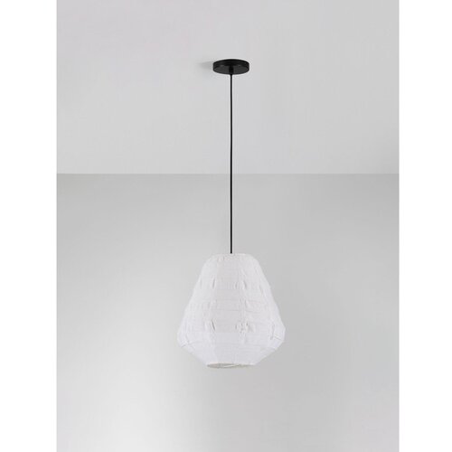 Nova Luce Bijela lanena viseća svjetiljka &amp;oslash; 36 cm Linnet &amp;ndash; Slike