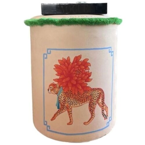 Woody Fashion jungle scar pouffe - nobleman multicolor pouffe Cene