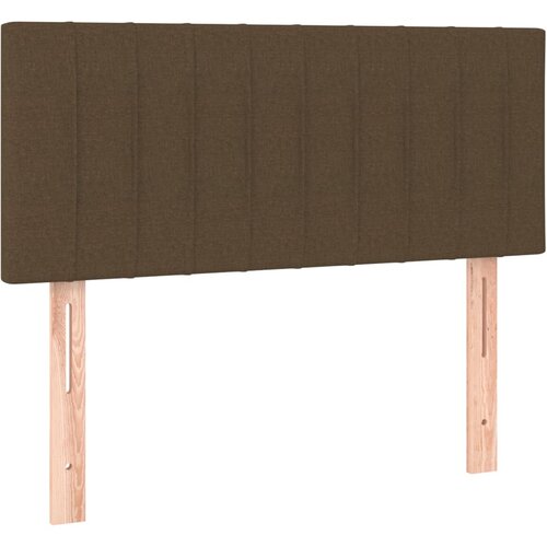 Maison Chic posteljno vzglavje - vzglavna omarica - nočna omarica temno rjavo 80x5x78/88 cm blago, (21707315) Cene
