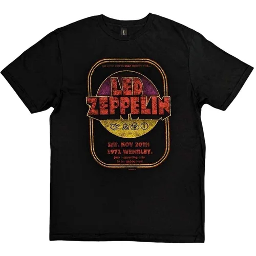 Led Zeppelin Košulja 1971 Wembley Unisex Black S