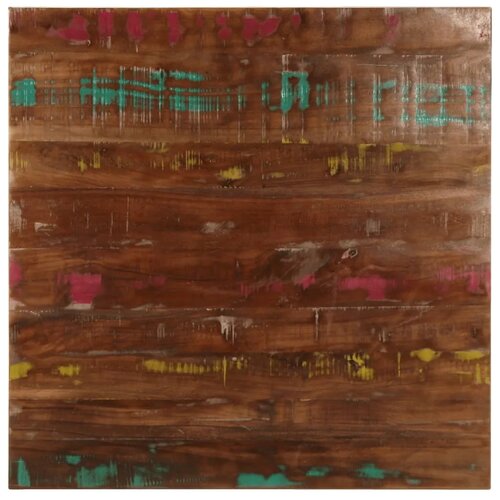  Ploča stola 80x80x2 5 cm Kvadratna Masivno Reciklirano Drvo - Obnovljeno drvo (vi&amp;scaron;ebojno) 80 x 80 cm 25 mm Slike