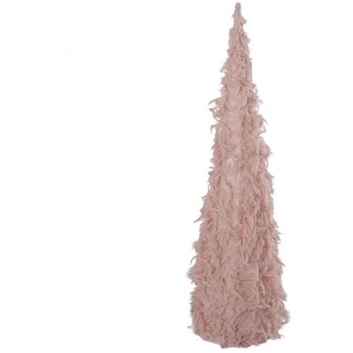 Festa plush cone, jelka, plišana, roze, LED, 60cm Slike