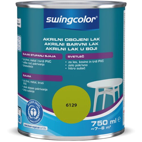 SWINGCOLOR Lak u boji (Jabuka zelene boje, 750 ml, Sjaj) Slike