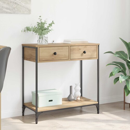  Konzolna stolica s ladicama Umjetnički hrast 75 x 34,5 x 75 cm Cijene