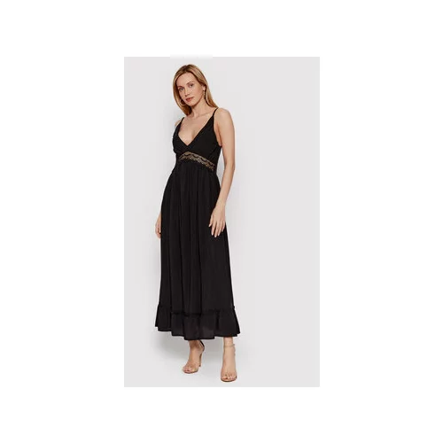 DeeZee Poletna obleka Vibe On HSM016 Črna Regular Fit