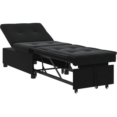  Krevet na razvlačenje Crna 194 x 67 x 82 cm Bar&scaron;un Cijene