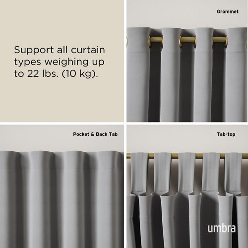 Umbra Željezna pro&amp;scaron;iriva karni&amp;scaron;a 107 - 305 cm Loop &amp;ndash; Slike