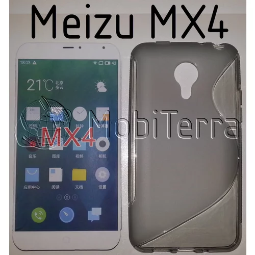  Gumijasti / gel etui S-Line za Meizu MX4 - sivi