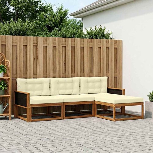  Set vanjskih sofa 4 kom. Prirodna i krem Cene
