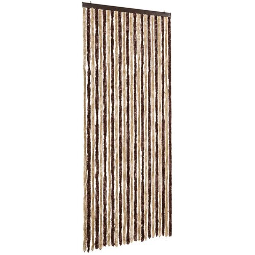 vidaXL Zavesa proti mrčesu iz &scaron;enilje 100x200 cm bež in svetlo rjava, (20597116) Cene