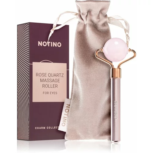 Notino Charm Collection Rose quartz massage roller for eyes valjček za masažo za predel okoli oči Pink