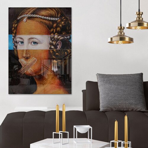 Wallity CAM3741 - 70100 multicolor decorative tempered glass painting Slike