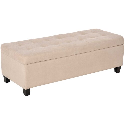 HOMCOM sedežna klop poliester, evkaliptus les 125D x 49&Scaron; x 41,5V cm Bež, (5000242490) Cene