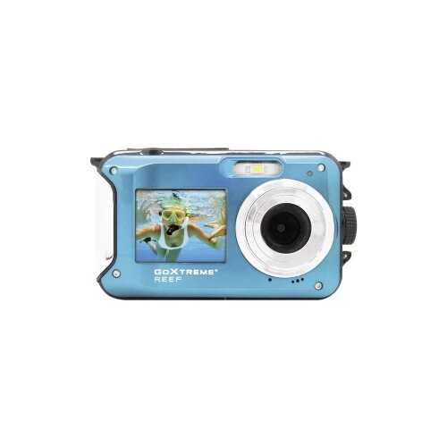 GoXtreme Digitalni fotoaparat Reef Blue 24 MPix Plava boja Full HD video zapis, Vodootporno do 3 m, Podvodna kamera, Otporan na Slike
