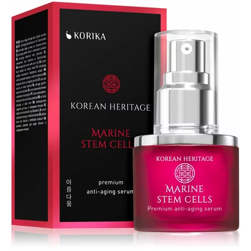 KORIKA Korean Heritage Marine Stem Cells Premium Anti-aging Serum serum za lice protiv starenja s matičnim stanicama Anti-Ageing Face Serum 30 ml