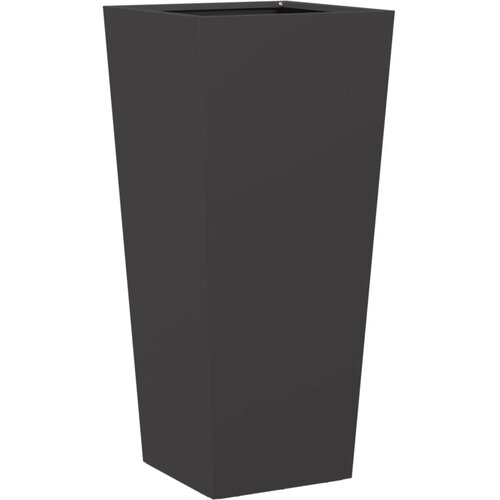 Maison Chic Vrtno korito - Greda - Cvetlični Lonec črna 35x35x75 cm jeklo, (21788702) Cene