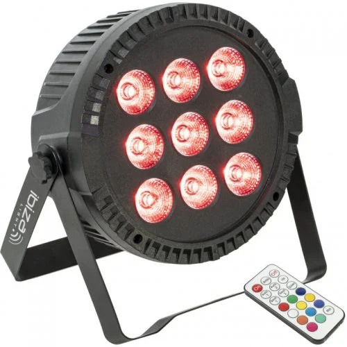  LED REFLEKTOR IBIZA THINPAR-9X6W-RGBW