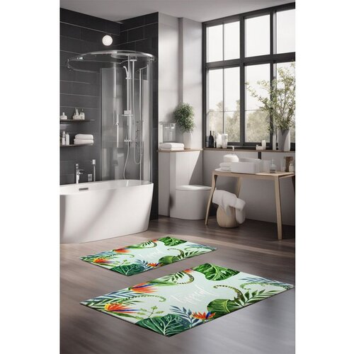  CT-5305 multicolor bathmat set (2 pieces) Cene