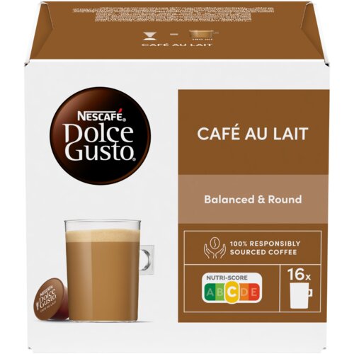 Nescafe Kapsule za kafu Dolce Gusto Cafe au Lait, 160 g, 16 kapsula Slike