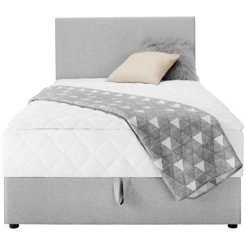 M&amp;ouml;max Postelja Boxspring Boxy, Siva, 90x200 Slike