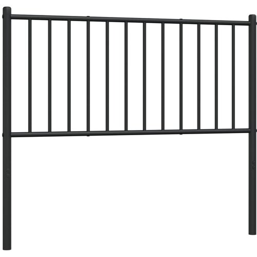 VidaXL Kovinsko posteljno vzglavje črno 100 cm, (20641896) Slike