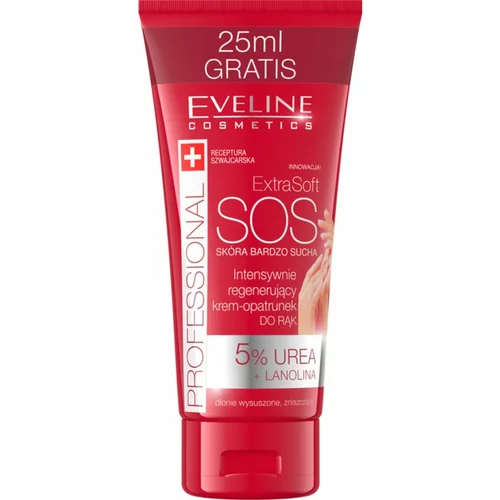 Eveline Cosmetics Extra Soft SOS krema za roke za suho in obremenjeno kožo 100 ml