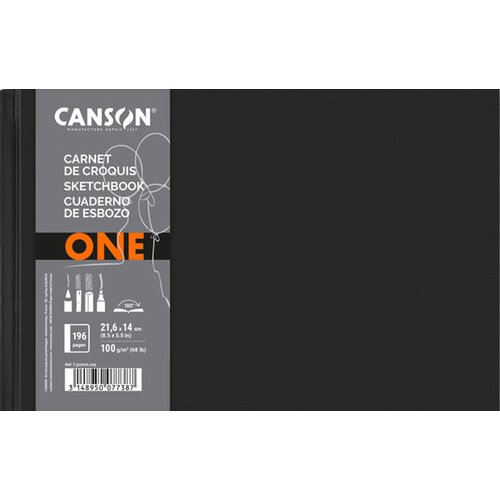 Canson Skicirka ONE, 216 x 140 mm, črna, (21654785) Cene