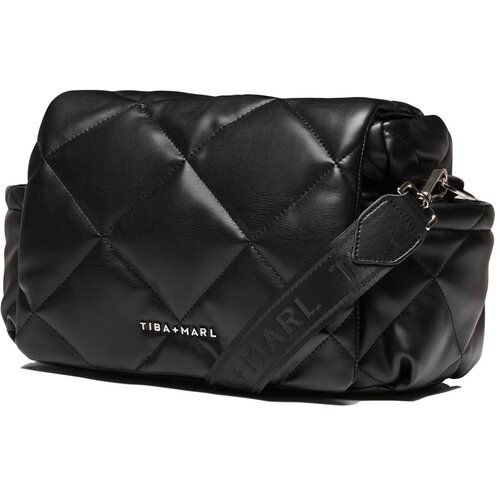Tiba+Marl torba za previjanje nova eco compact quilted faux black Slike