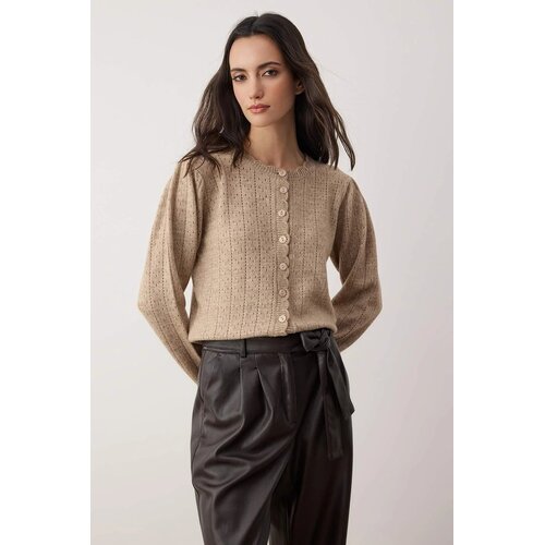 TRENDYOLMILLA Ženski kardigan Twoaw26Hi00034, taupe-bež Cene