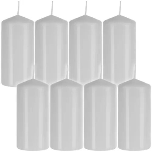 ISO TRADE bijele cilindrične svijeće 10 x 5 cm, set od 8 komada Cijene