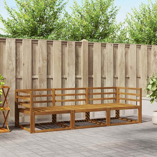 Set vanjskih sofa 3 pcs Prirodna Čvrsto drvo akacije Cene