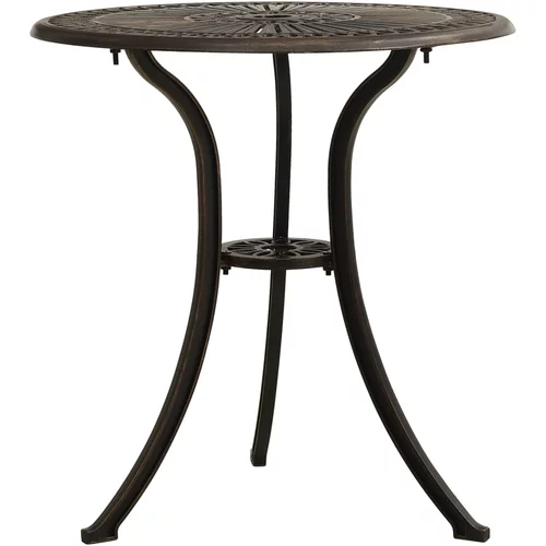  Vrtni stol brončani 62 x 62 x 65 cm od lijevanog aluminija
