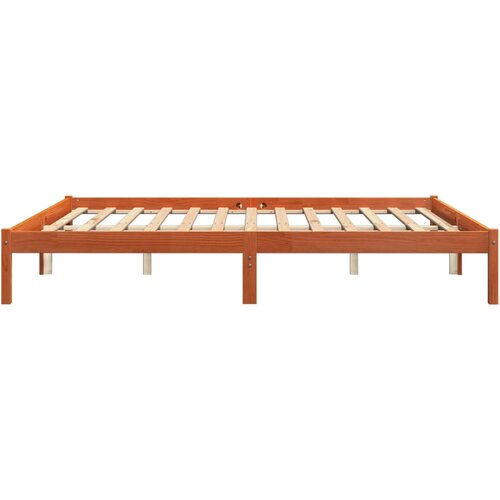  Okvir kreveta bez madraca vo&amp;scaron;tano smeđi 200x200 cm od borovine Slike