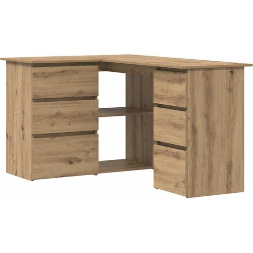  Kutni stol obrtnički hrast 145x100x76 cm konstruirano drvo Slike